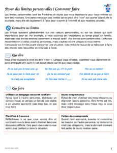 exercice affirmation de soi pdf