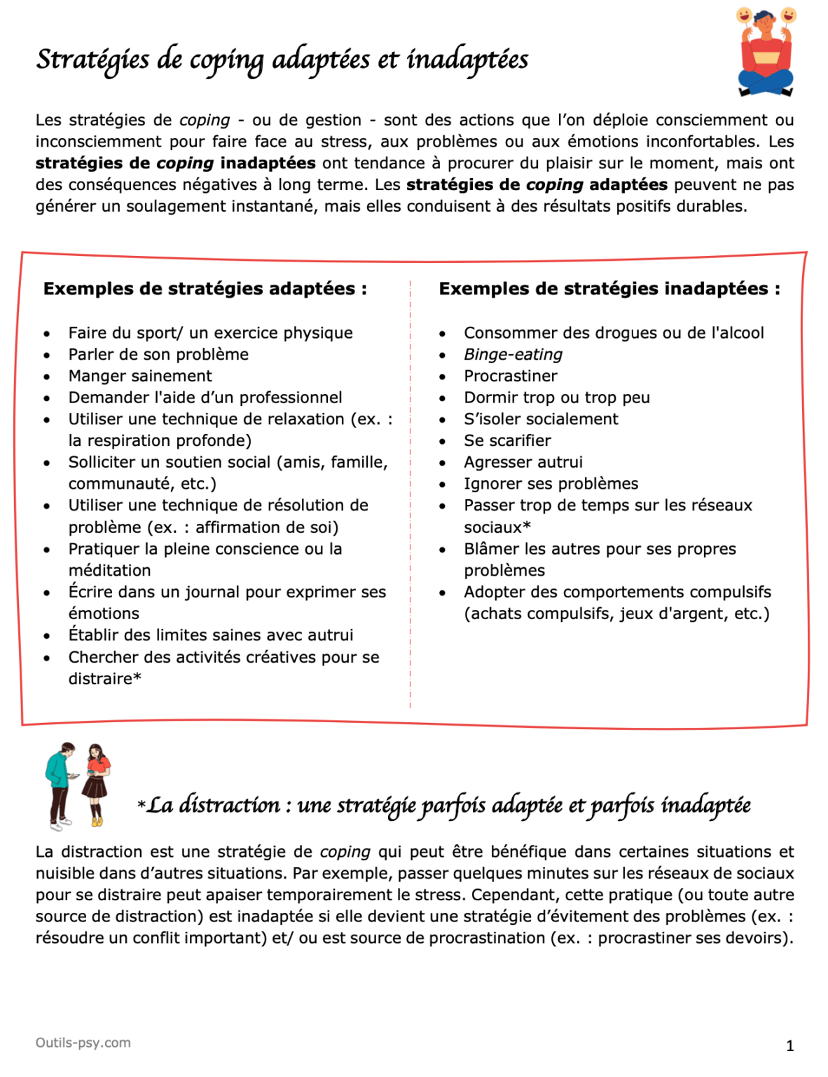 Exercices de thérapie (TCC) PDF