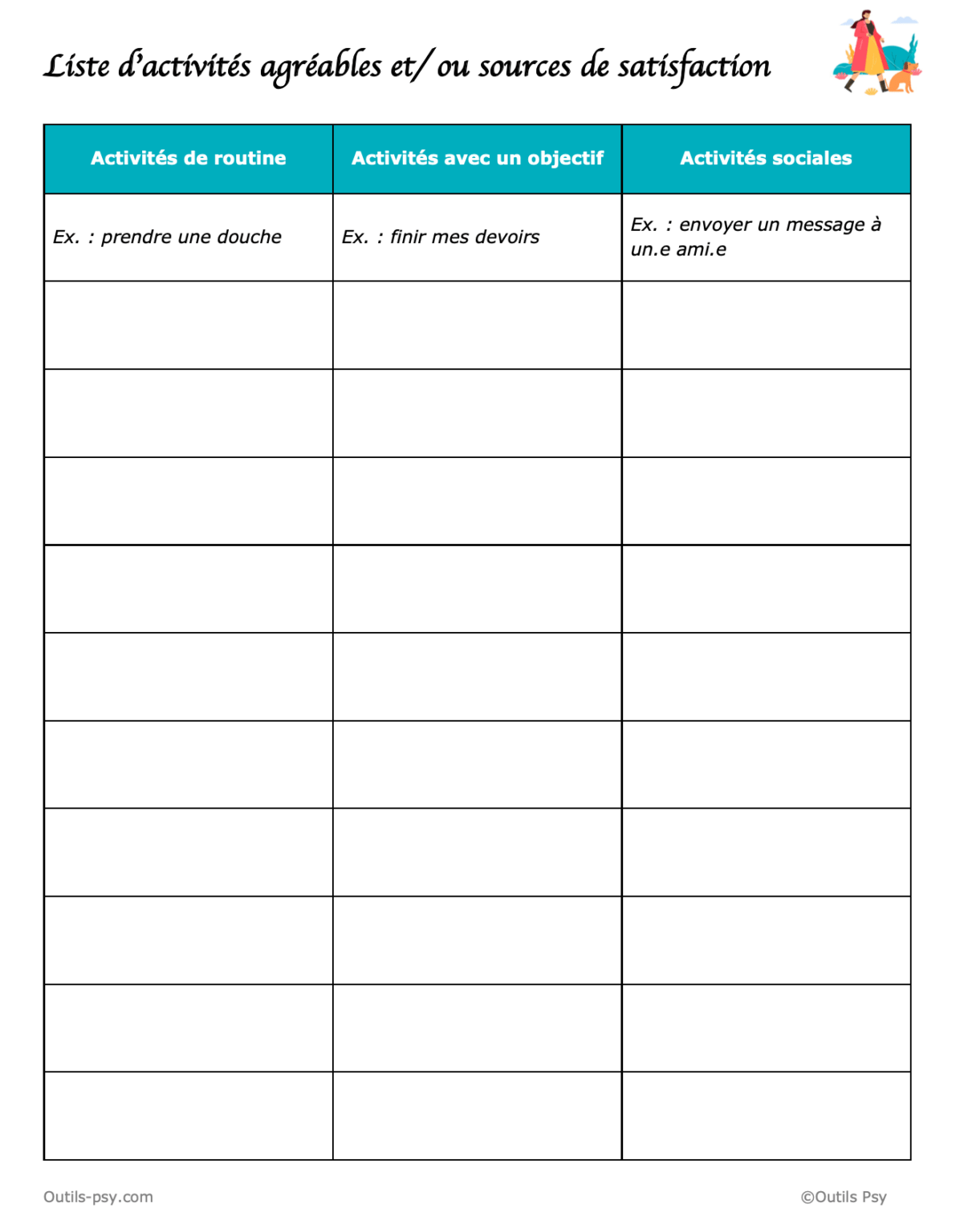 Exercices de thérapie (TCC) PDF